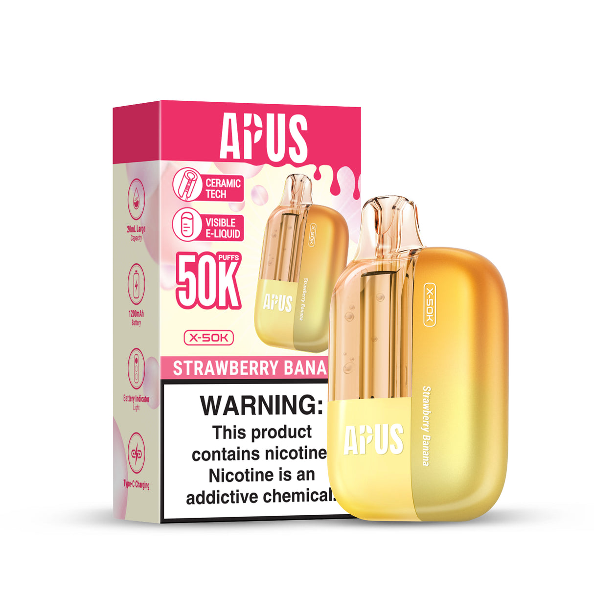 APUS X-50K Disposable Device - 50,000 Puffs
