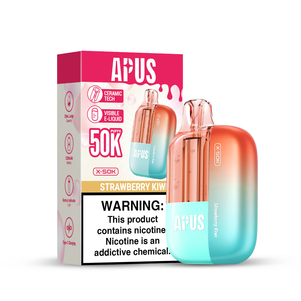 APUS X-50K Disposable Device - 50,000 Puffs