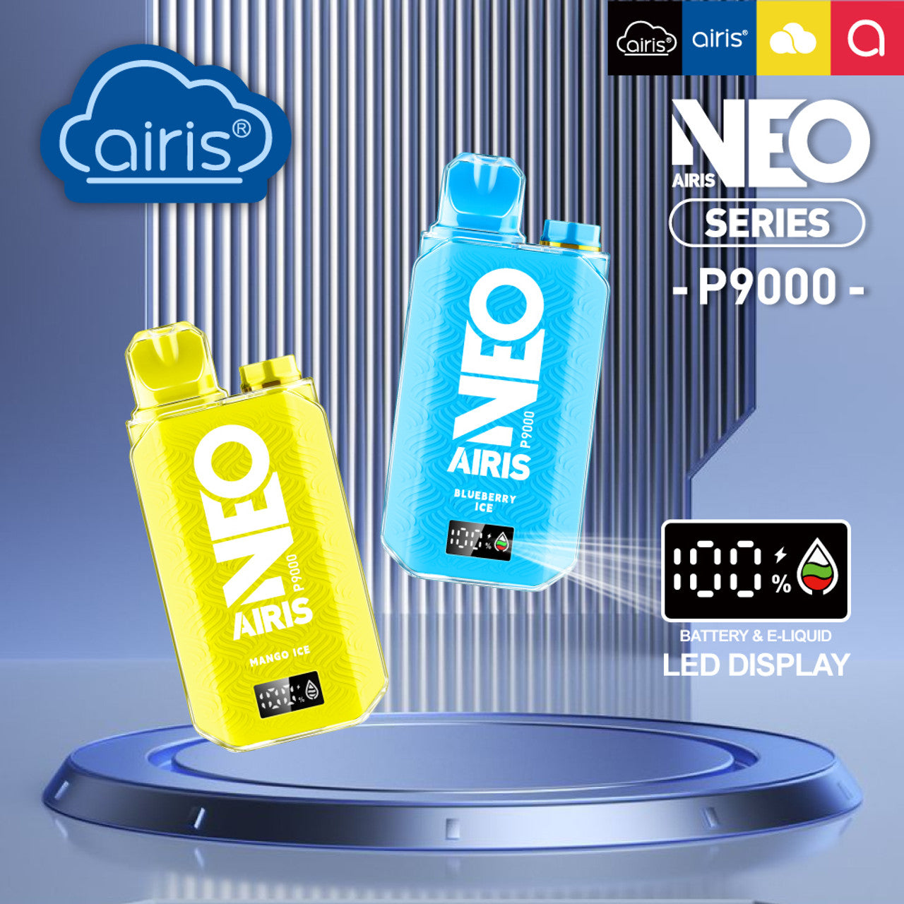 Airis NEO P9000 Disposable Vape - 9000 Puffs | 5% Nicotine – VapoRider