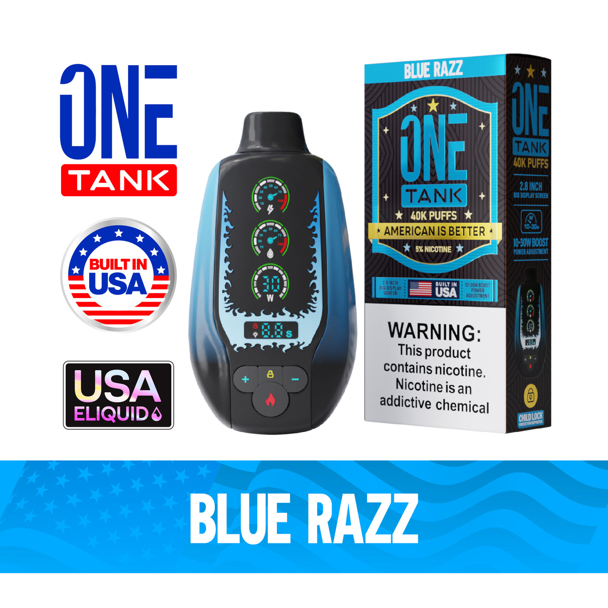 ONE TANK 40K Disposable Device - 40,000 Puffs