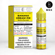 BSX Vapor BSX Series Banana Cream Pie E-Liquid featuring caramelized banana, pie crust, and vanilla custard in a 60mL bottle.