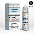 BSX Vapor BSX Series Crystal Clear E-Liquid featuring a pure and flavorless blend in a 60mL bottle.