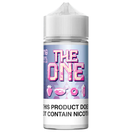 The One Strawberry – 100mL e-liquid with strawberry doughnut, crispy cereal, and a smooth milk finish.