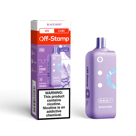 ⭐️TEXAS COMPLIANT ⭐️ | Off-Stamp X-CUBE Ice Cube 25K Disposable POD Powered By LOST MARY – 25000 Puffs