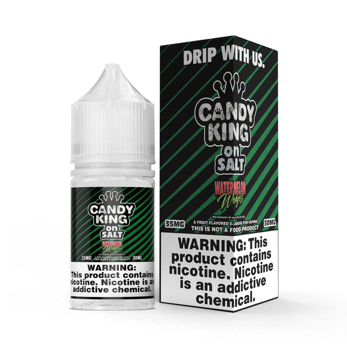 30ML CANDY KING on SALT Watermelon Wedges bottle with sweet and tangy watermelon candy flavor