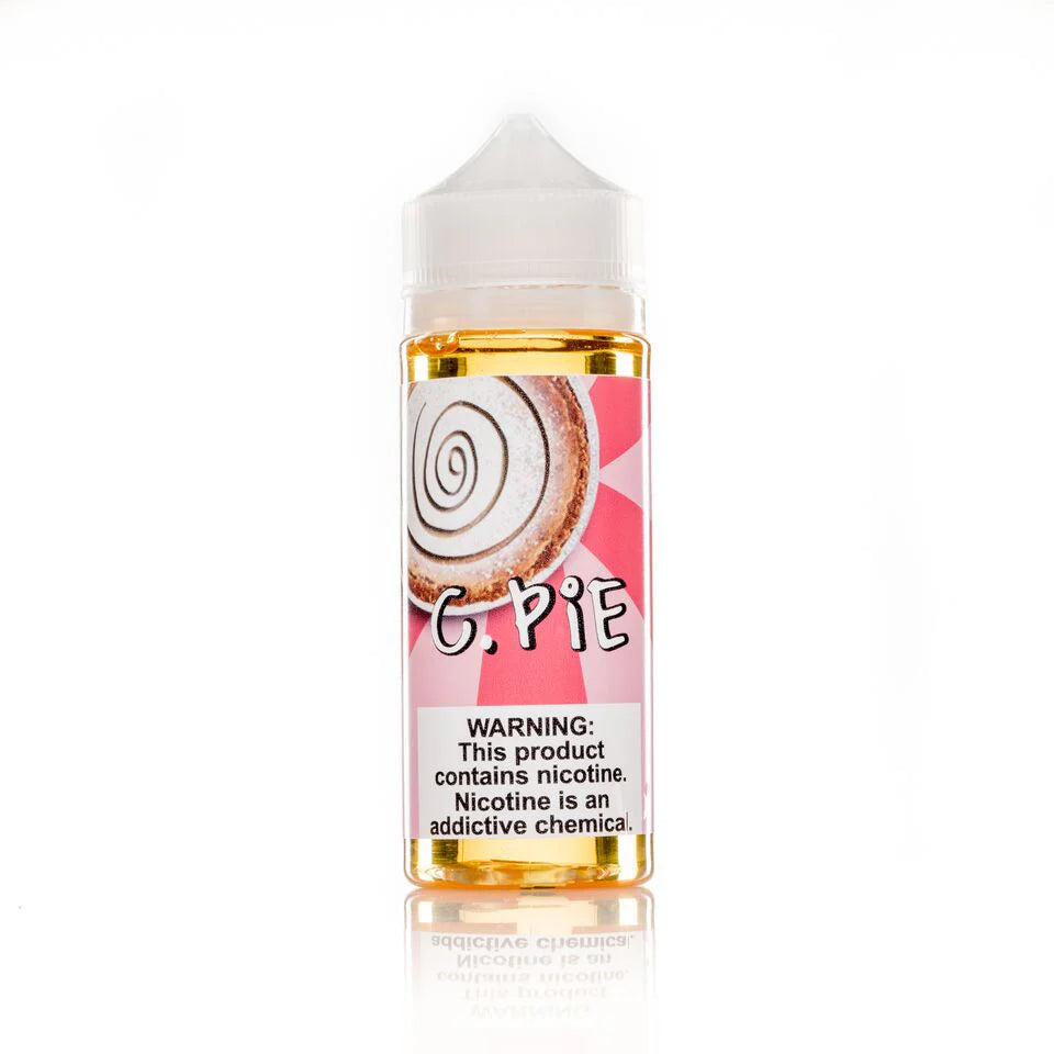 Food Fighter C. Pie 120ML e-liquid with graham cracker, salted caramel, and powdered sugar dessert flavor.