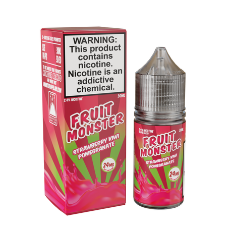 30ML Fruit Monster Salt – Strawberry Kiwi Pomegranate bottle with strawberry, kiwi, and pomegranate flavors