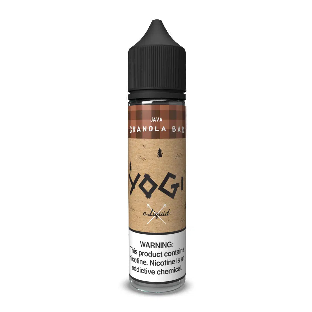 YOGI Java Granola Bar 60ML e-liquid with rich coffee and sweet granola bar flavor profile.