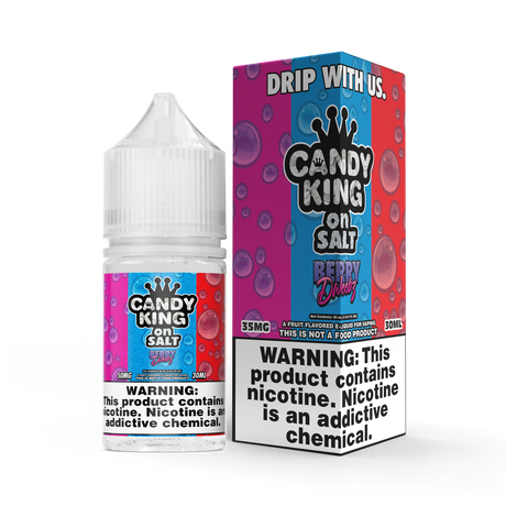 CANDY KING on SALT – Berry Dweebz 30ML Bottle – Fruity Sour Hard Candy Nic Salt Vape Juice