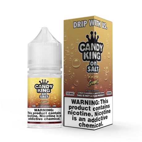 CANDY KING on SALT – Cola Gummies 30ML Bottle – Cola Soda Candy Nicotine Salt Vape Juice