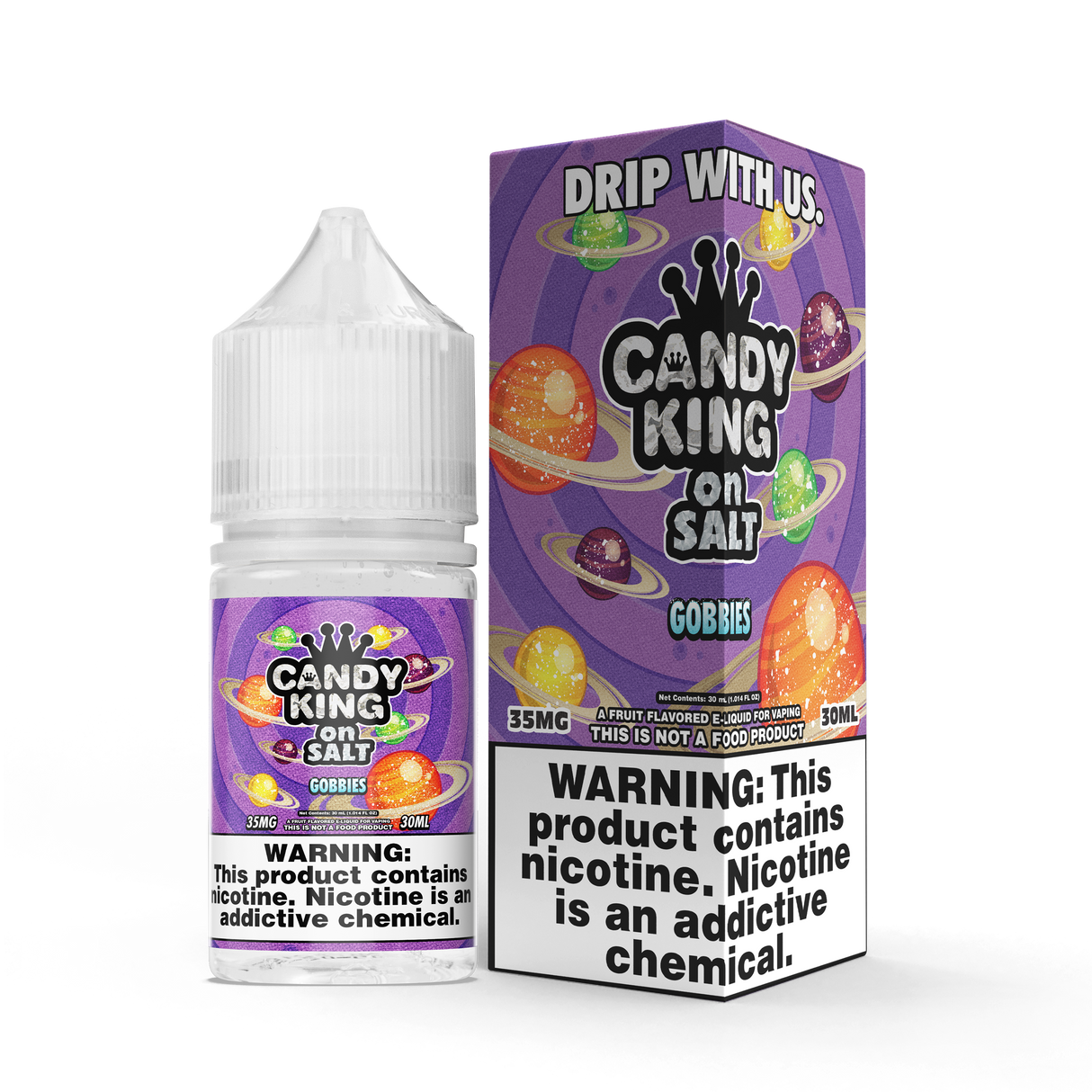 CANDY KING on SALT Gobbies 30ML Bottle – Sweet & Sour Candy Nic Salt E-Liquid