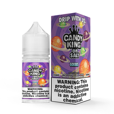 CANDY KING on SALT Gobbies 30ML Bottle – Sweet & Sour Candy Nic Salt E-Liquid