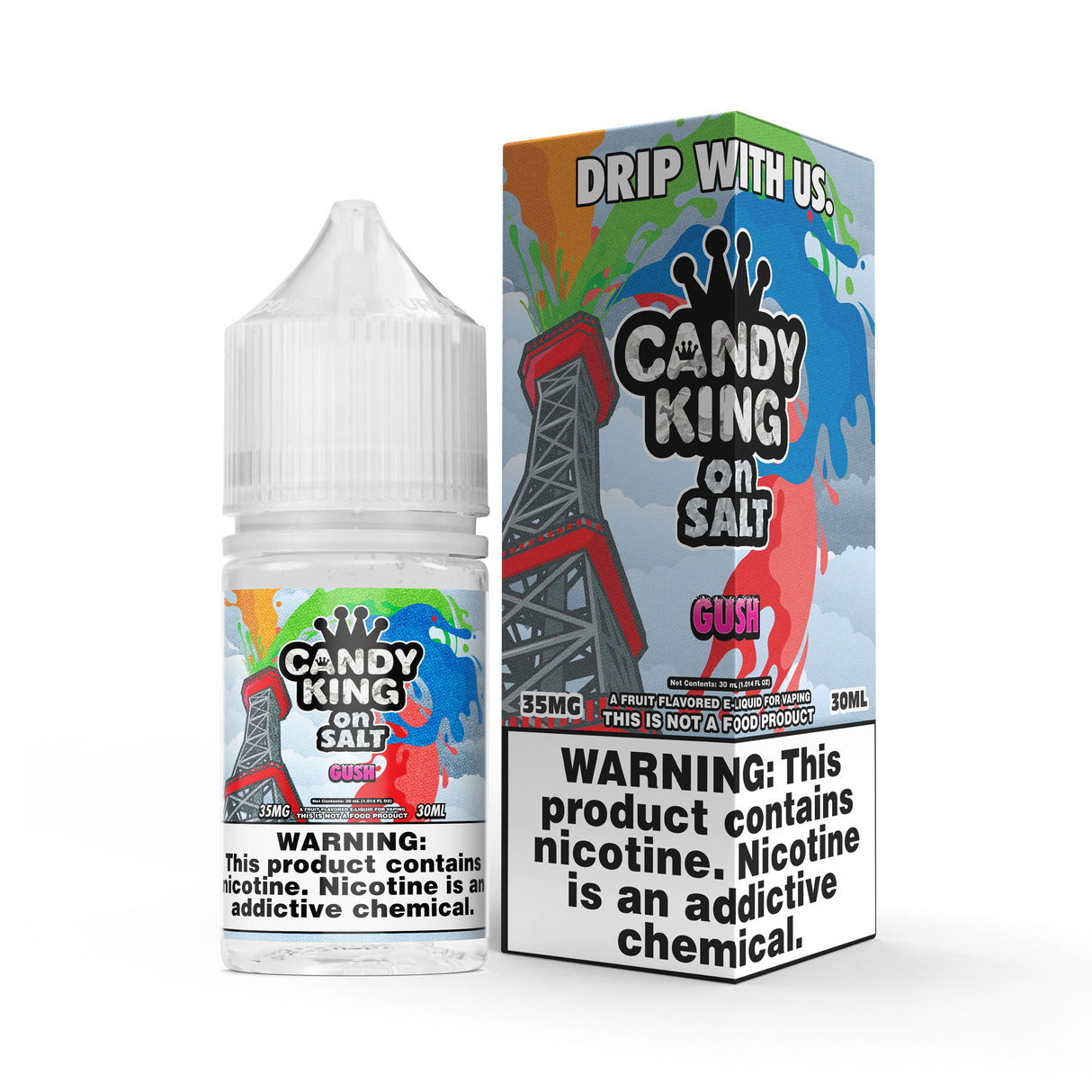 CANDY KING on SALT – Berry Dweebz 30ML Bottle – Fruity Sour Hard Candy Nic Salt Vape Juice