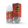 Candy King Belts Strawberry 100mL e-liquid bottle featuring a sour strawberry gummy candy flavor profile.
