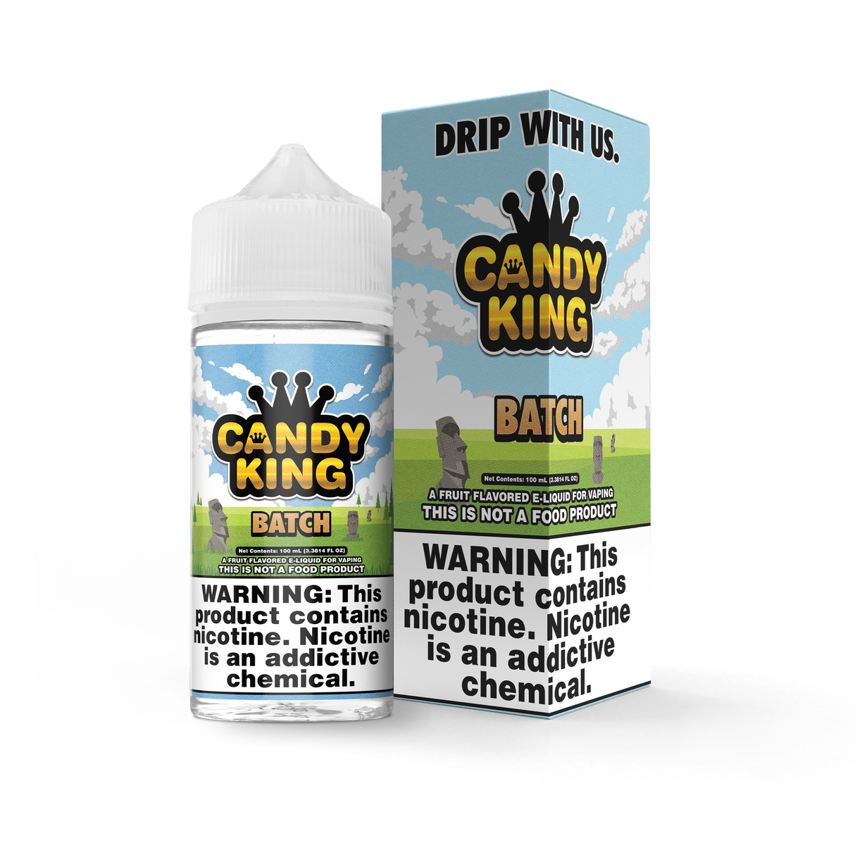 Candy King Batch 100mL e-liquid bottle featuring a sweet-and-sour fruity flavor profile.