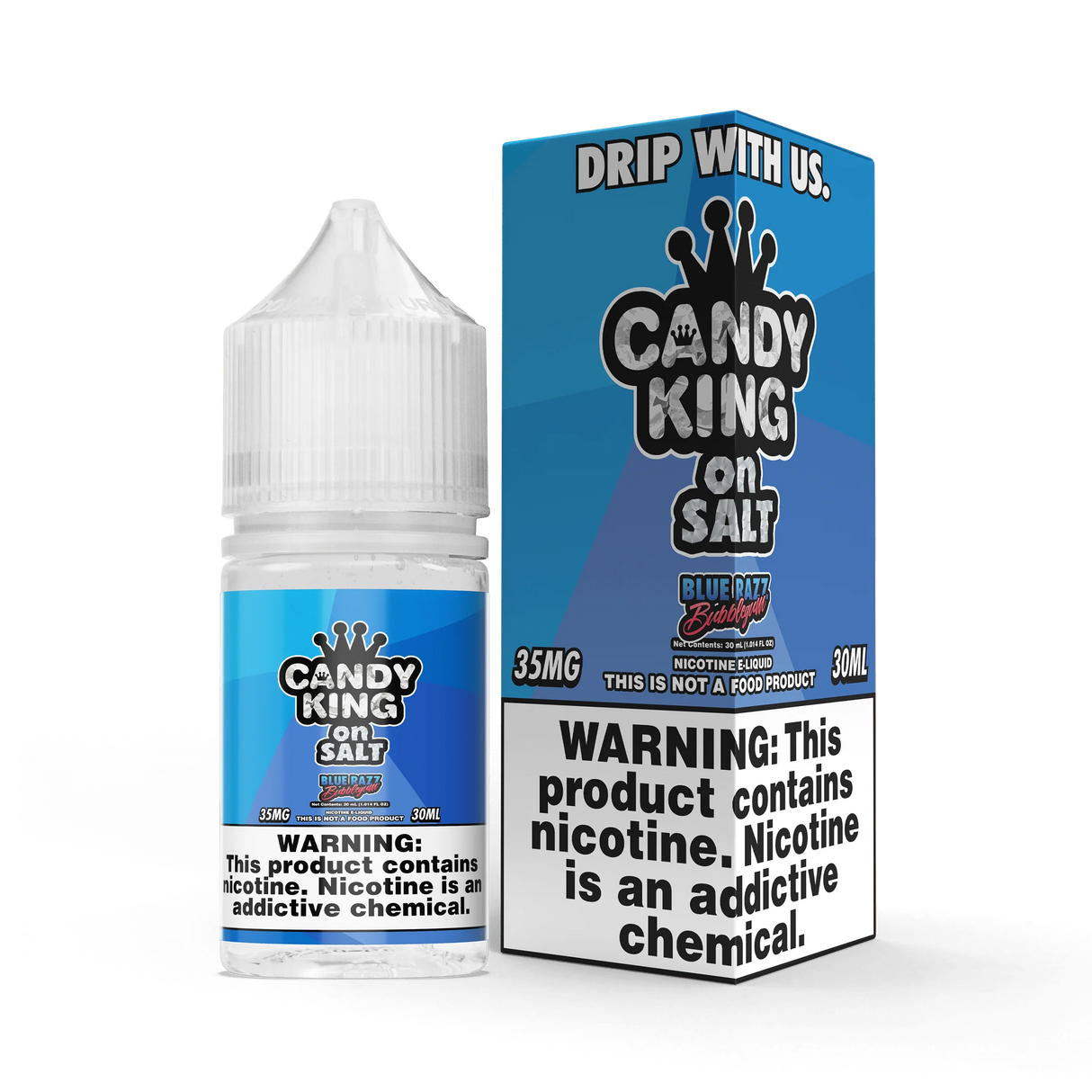 Candy King Blue Razz Bubblegum Nic Salt 30ML – Blue Raspberry Bubblegum Vape Juice