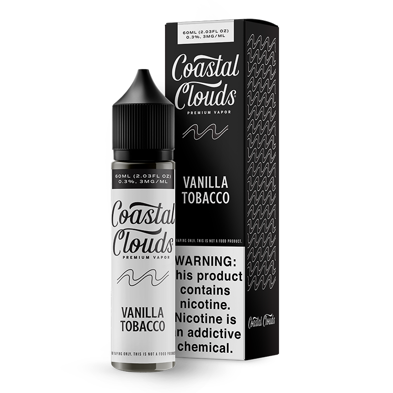Coastal Clouds Vanilla Tobacco 60ML – Vanilla Infused Tobacco Vape Juice