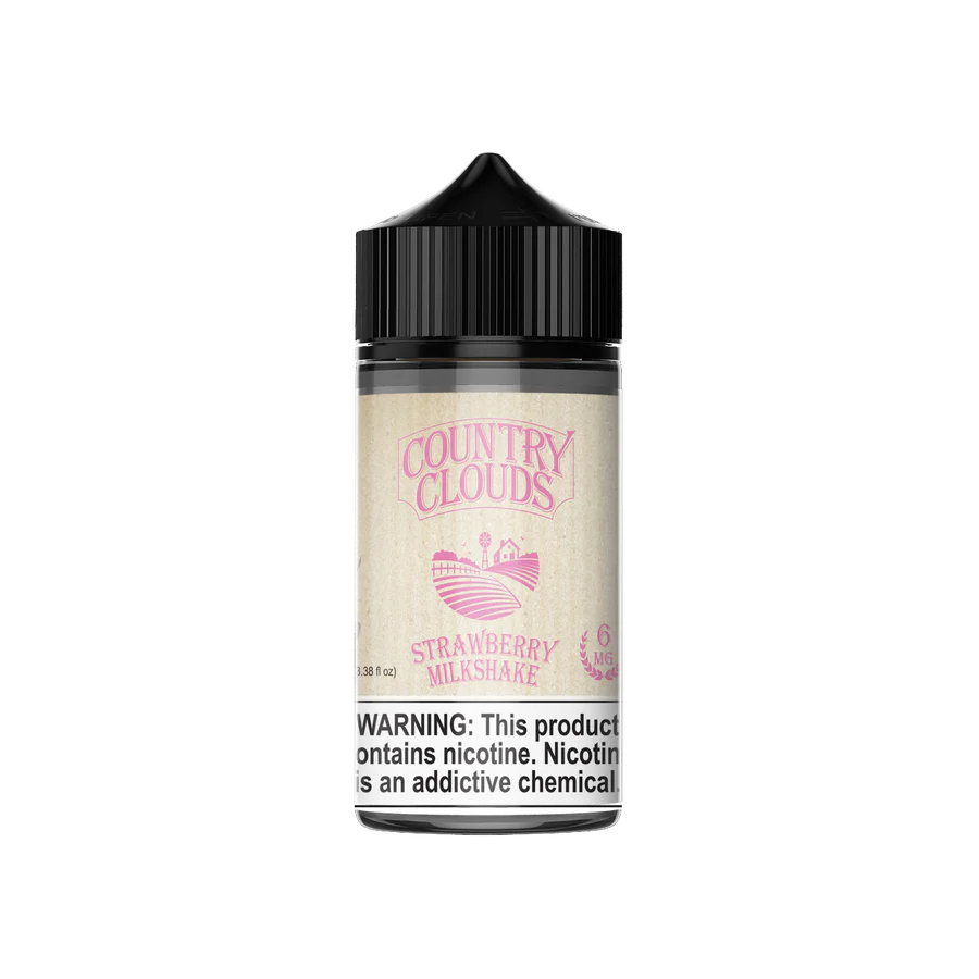 Country Clouds - Strawberry Milkshake - 100ML E-Liquid