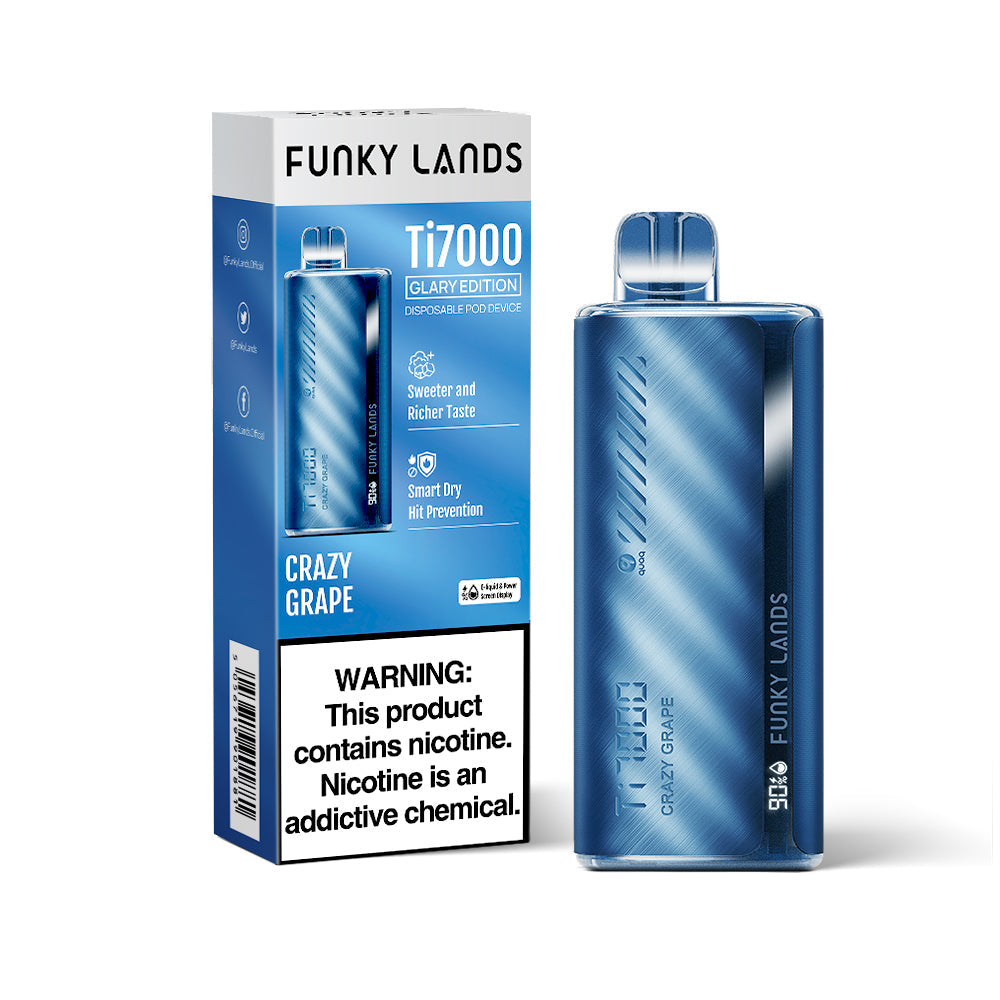 FUNKY LANDS Ti7000 “Glary Edition” Disposable Device – 7000 Puffs