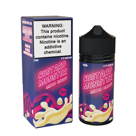 Custard Monster Mixed Berry E-Liquid 100mL Bottle