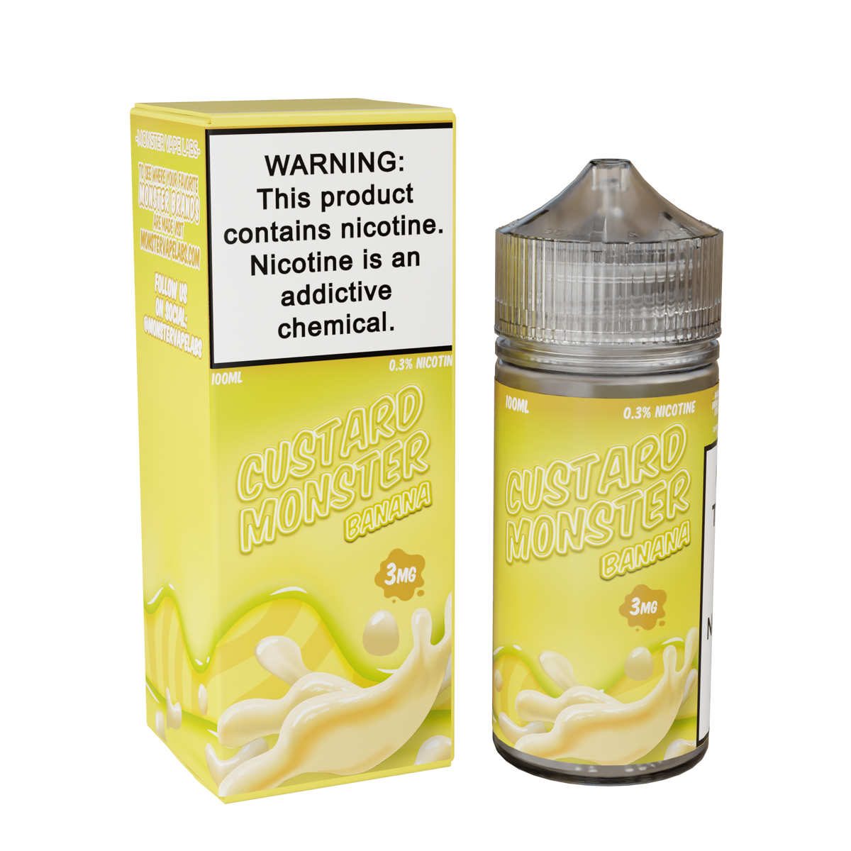 Vanilla 6mg Custard Monster Salt - Banana