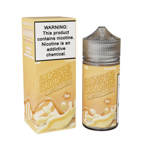 Custard Monster Butterscotch E-Liquid 100mL Bottle
