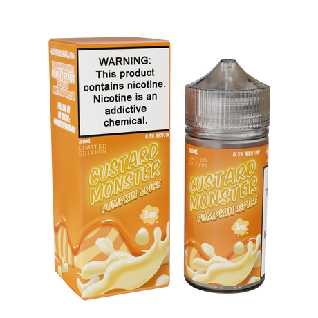 Custard Monster Pumpkin Spice E-Liquid 100mL Bottle