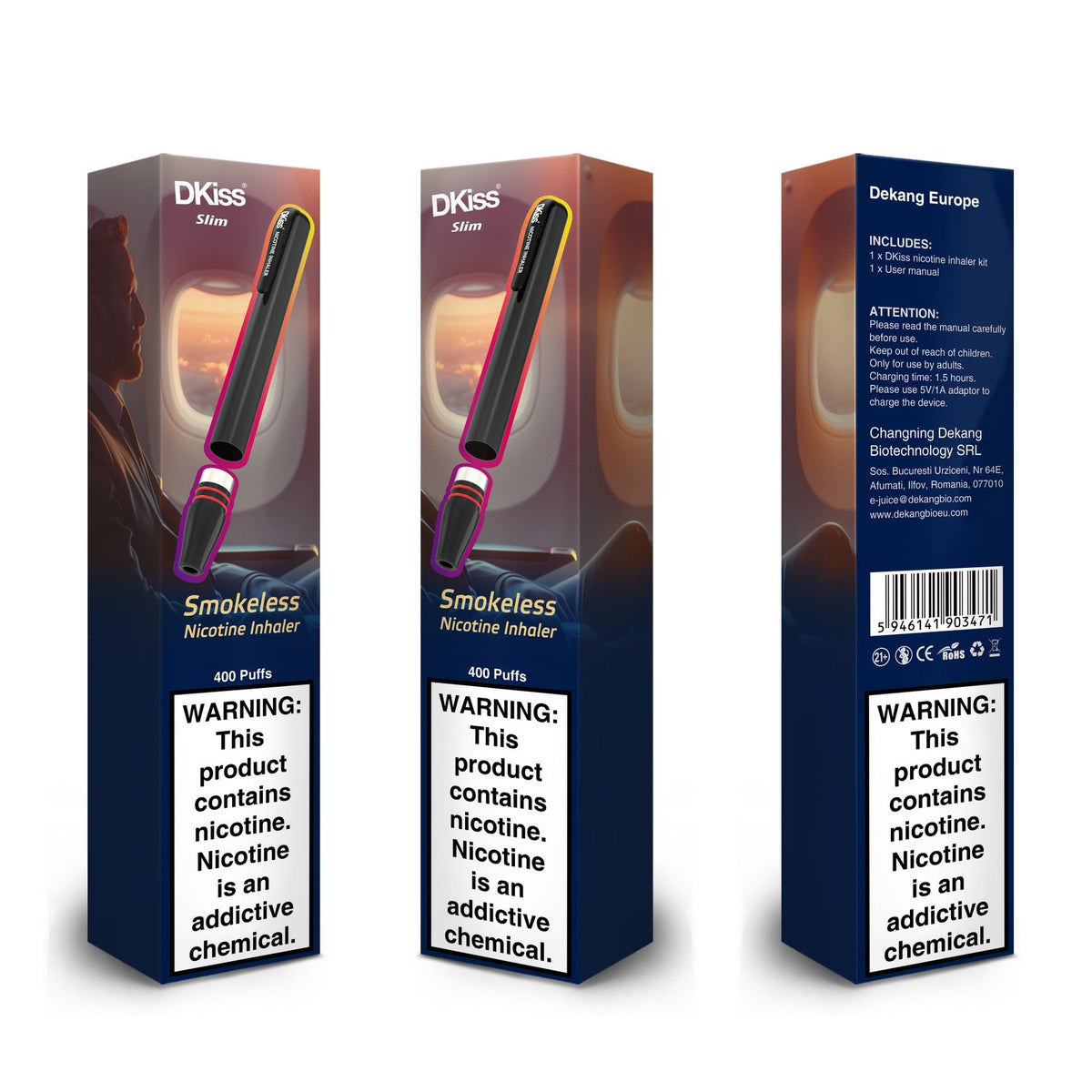 smokeless vape device DKiss Slim Smokeless Nicotine Inhaler