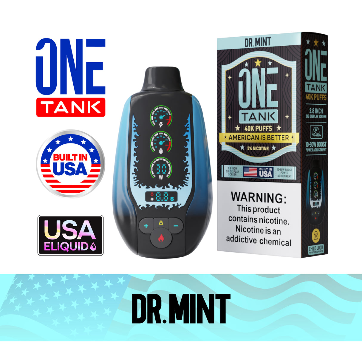 ONE TANK 40K Disposable Device - 40,000 Puffs