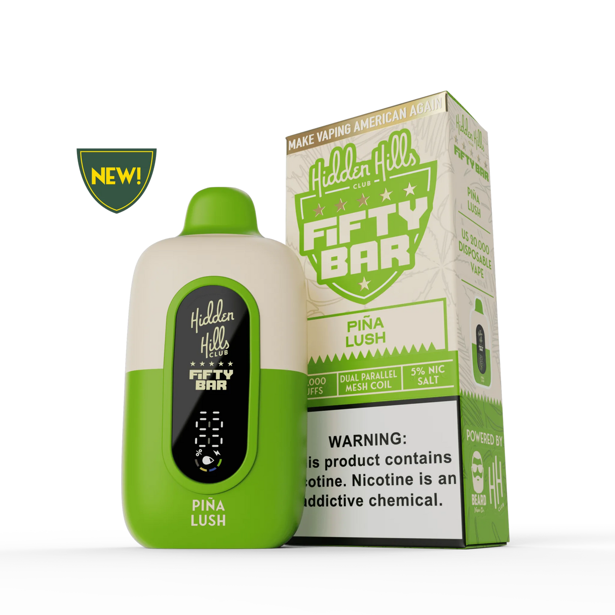 Hidden Hills x FIFTY BAR 20K Puff Disposable Device - 20000 Puffs