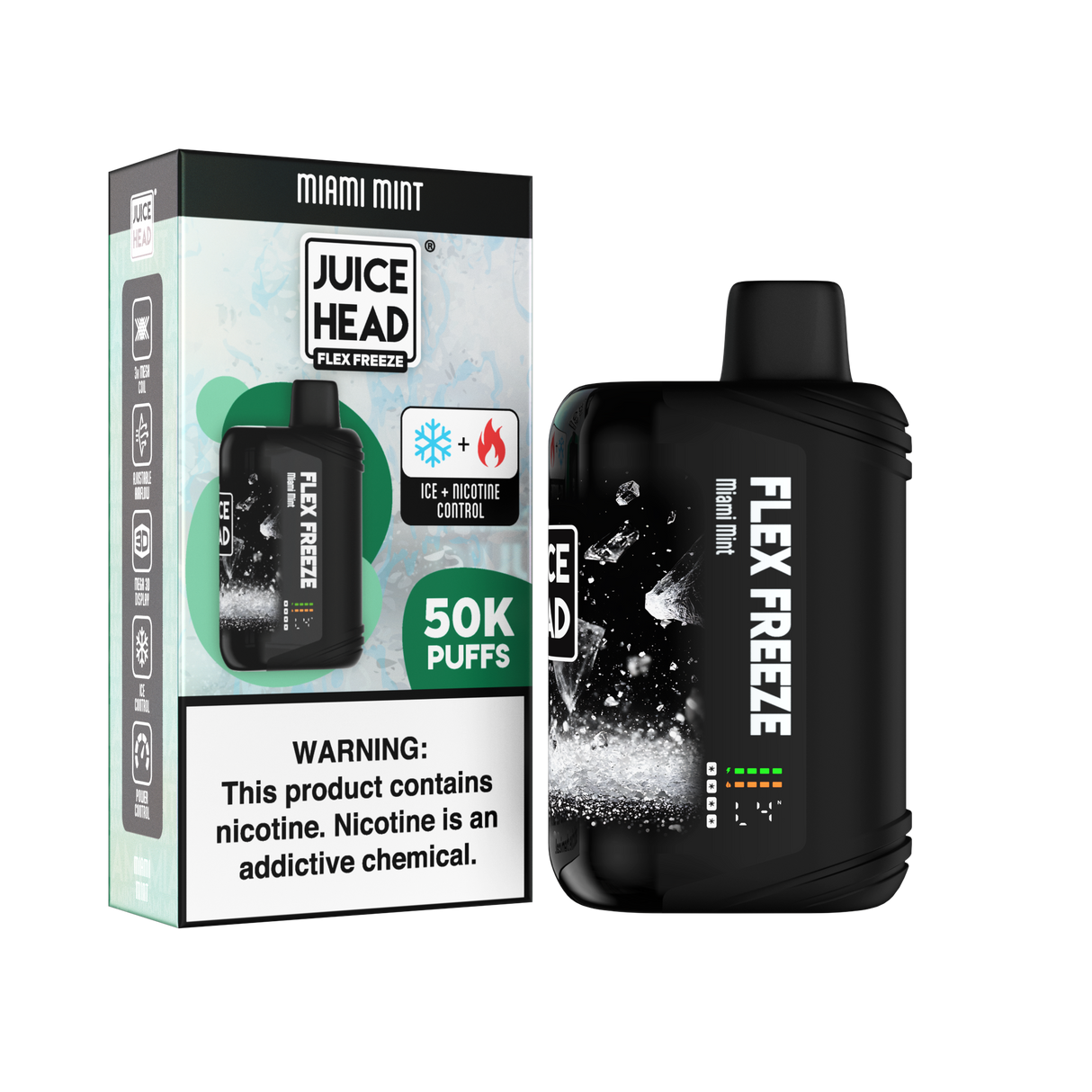 JUICE HEAD “FLEX FREEZE” 50K Puff Disposable - 50,000 Puffs