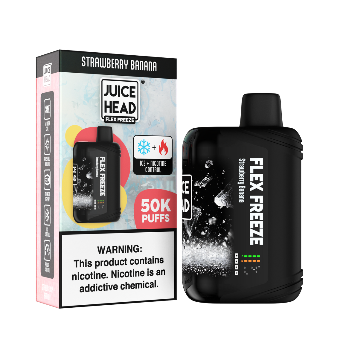 JUICE HEAD “FLEX FREEZE” 50K Puff Disposable - 50,000 Puffs