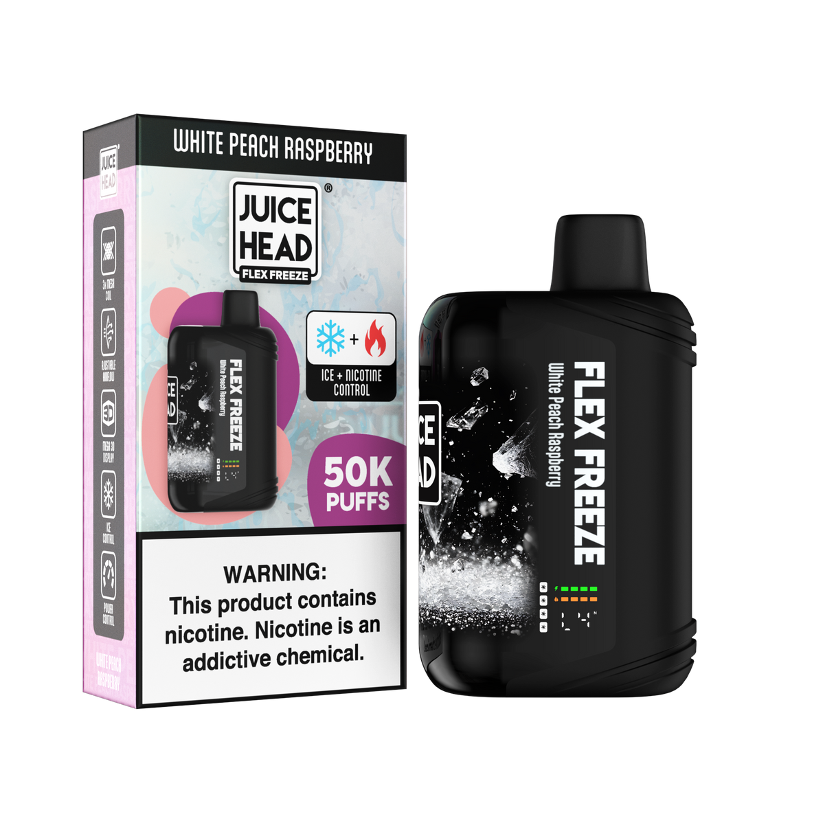 JUICE HEAD “FLEX FREEZE” 50K Puff Disposable - 50,000 Puffs