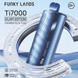 FUNKY LANDS Ti7000 Glary Edition – 7000 puff device with smart screen display.