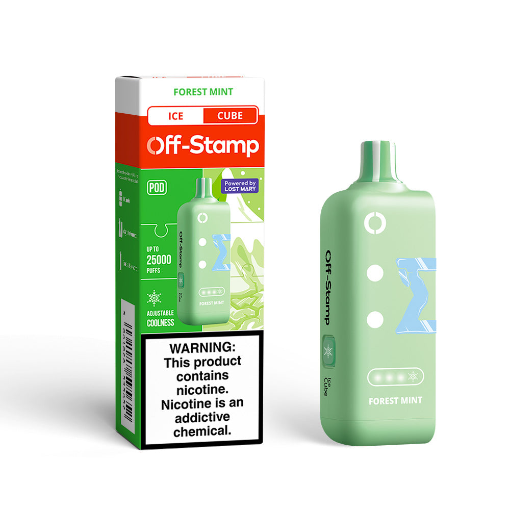 ⭐️TEXAS COMPLIANT ⭐️ | Off-Stamp X-CUBE Ice Cube 25K Disposable POD Powered By LOST MARY – 25000 Puffs