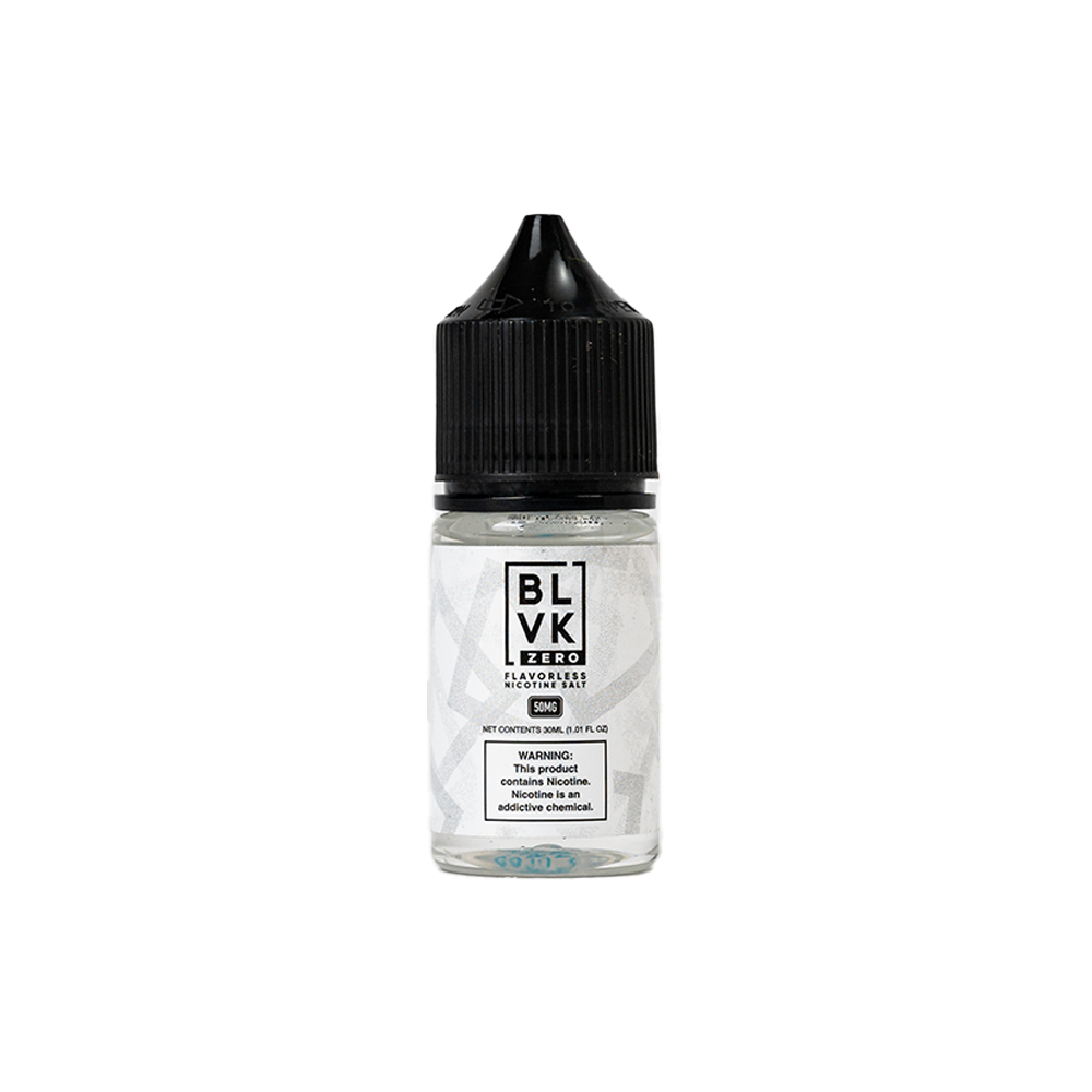 Flavorless BLVK ZERO Series Salts 30mL bottle
