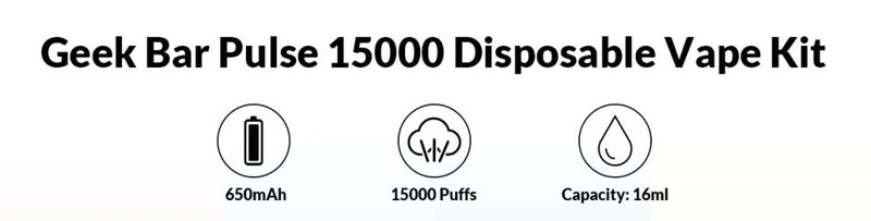 GEEK BAR PULSE 15000 Rechargeable Disposable Vape - 15000 Puffs