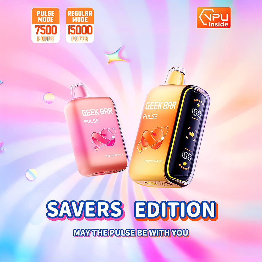 Geek Bar PULSE 15K Savers Edition Disposable – Candy Flavor, 15,000 Puffs