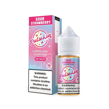 Geek Bar Pulse Liq Sour Strawberry 30ML – Sour & Sweet Strawberry Nic Salt E-Liquid