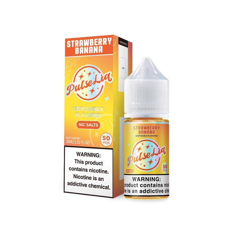 Geek Bar Pulse Liq Strawberry Banana 30ML – Creamy Strawberry and Banana Nic Salt E-Liquid