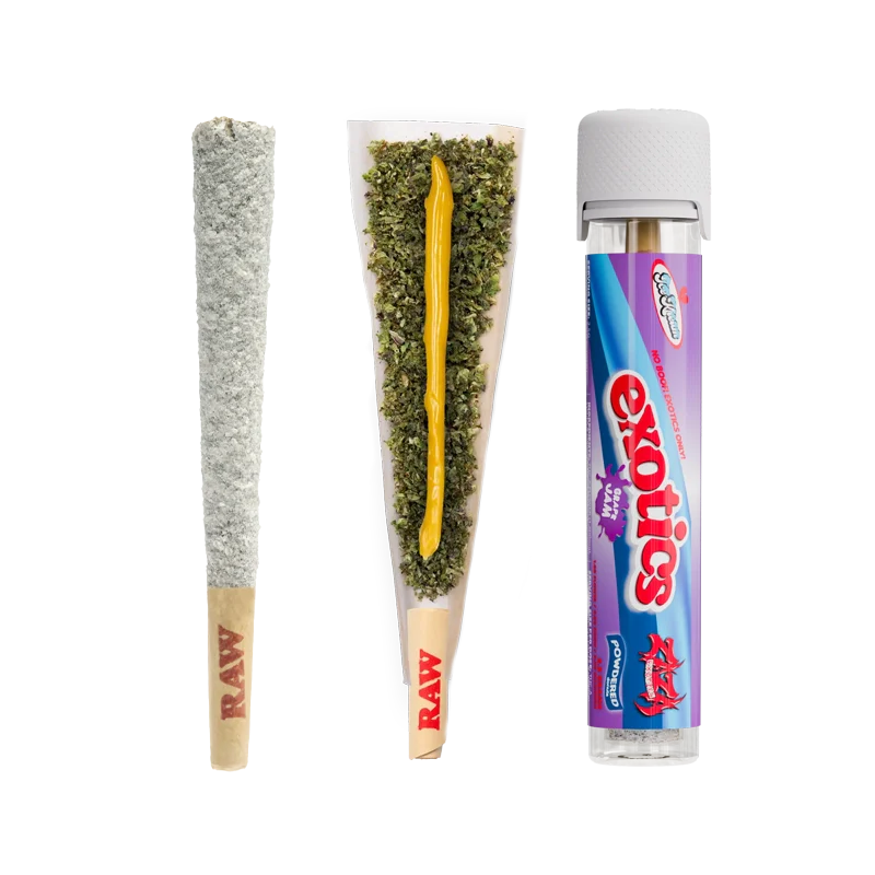 Ice Kream x Zaza "Exotics" Powered Donuts THC-A 2.5g Pre Rolls - Single