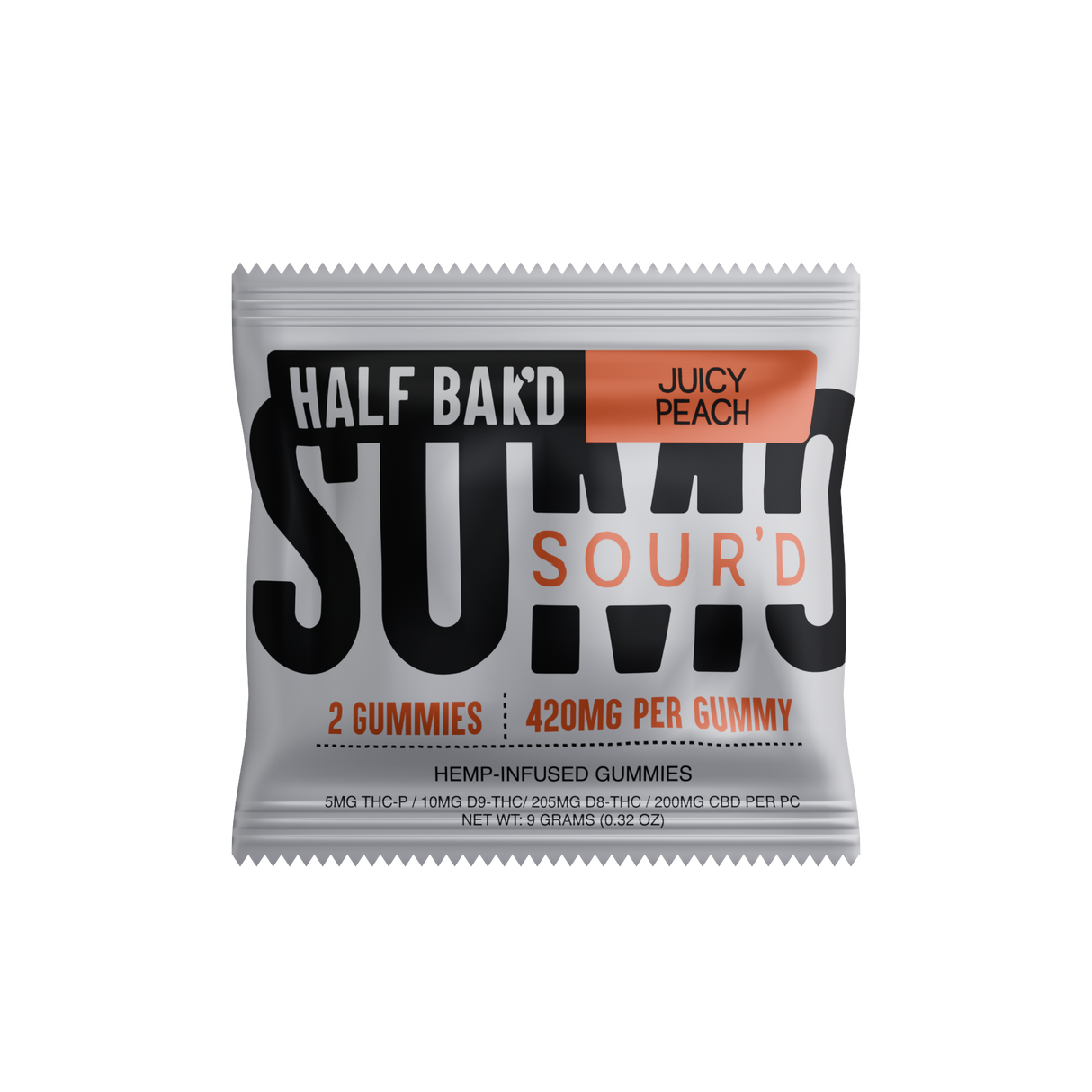 Half Bak’d SUMO Sour'D Gummies 420MG - 2 Count