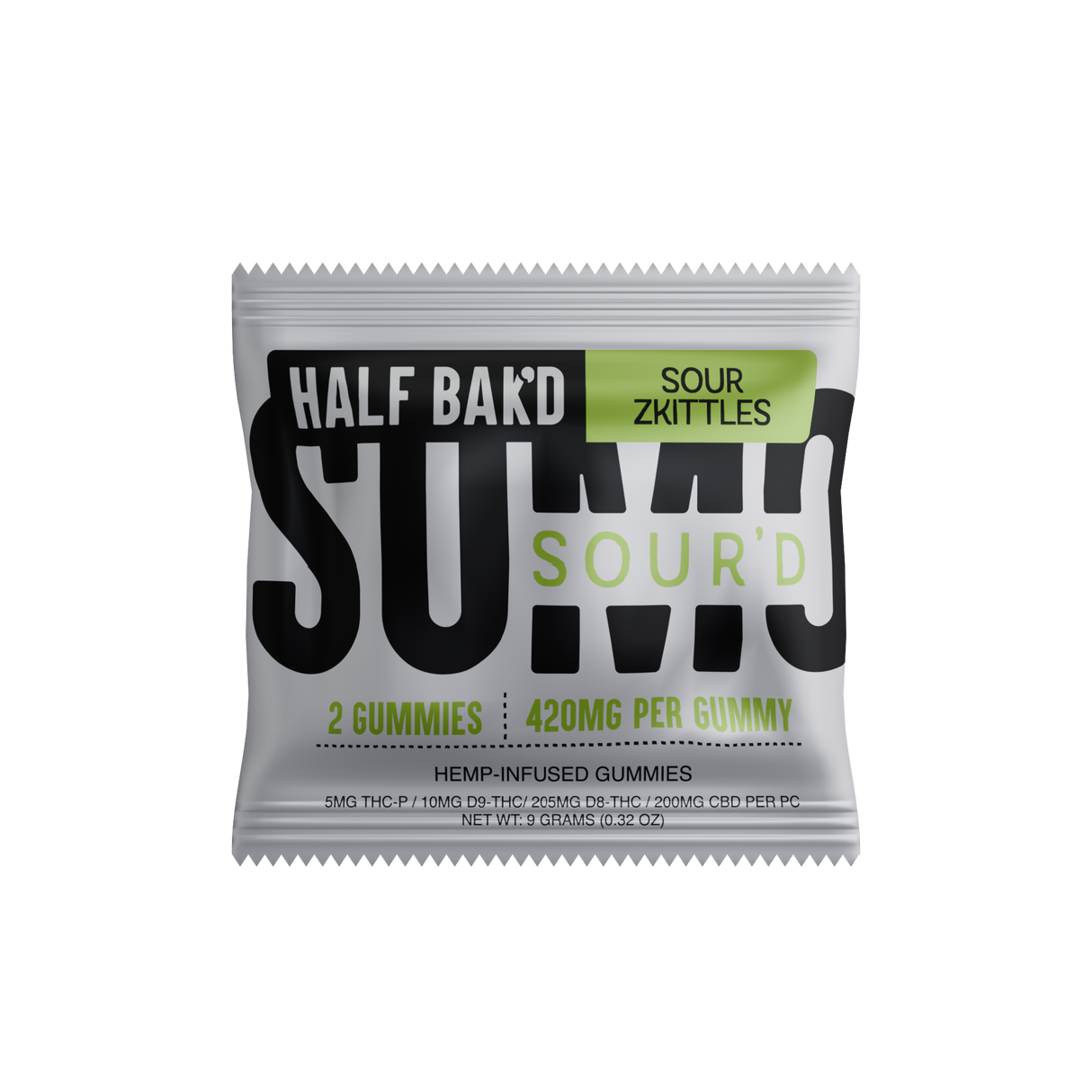 Half Bak’d SUMO Sour'D Gummies 420MG - 2 Count