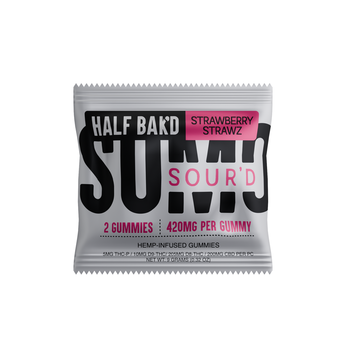Half Bak’d SUMO Sour'D Gummies 420MG - 2 Count