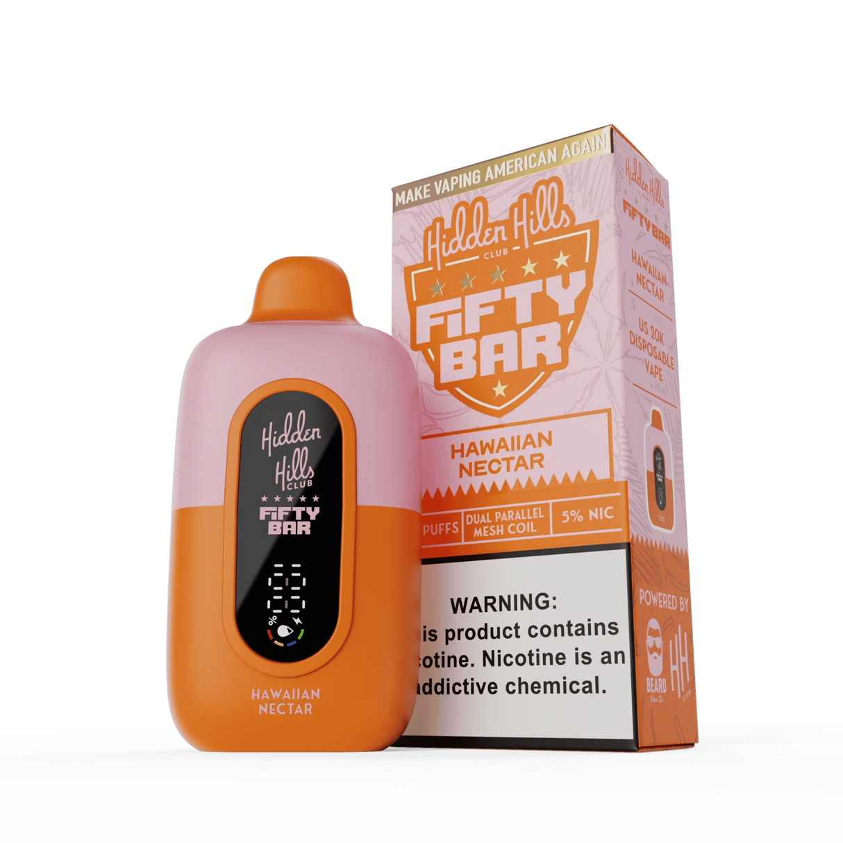 Hidden Hills x FIFTY BAR 20K Puff Disposable Device - 20000 Puffs