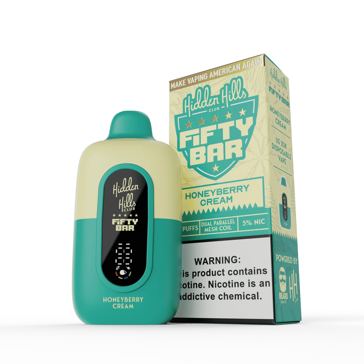 Hidden Hills x FIFTY BAR 20K Puff Disposable Device - 20000 Puffs
