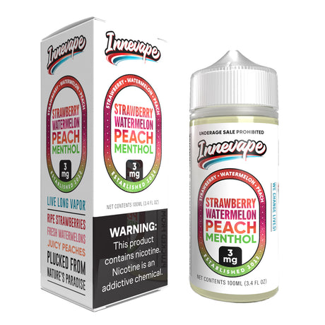 Innevape Strawberry Watermelon Peach Menthol 100ML – Fruity Menthol Vape Juice