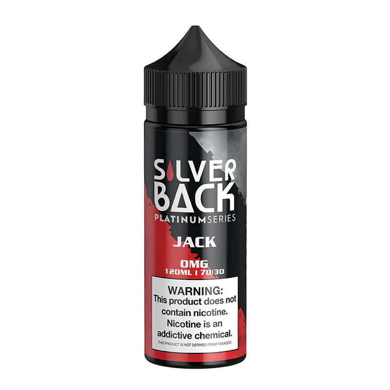 ACK E-Liquid by Silverback Juice Co – A refreshing blend of watermelon, strawberry, cucumber, and mint in a 120mL bottle.