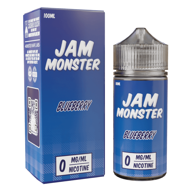 Jam Monster - Blueberry – 100mL e-liquid featuring blueberry jam, butter, and toast flavor for bold clouds.