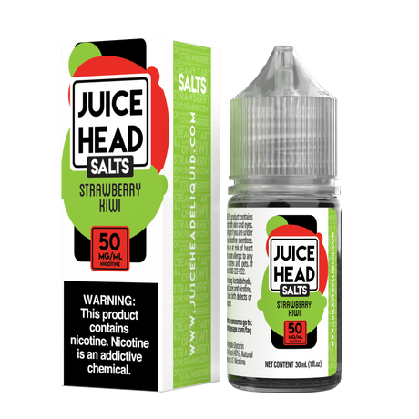 Juice Head Salts Strawberry Kiwi 30mL E-Liquid – Sweet Strawberry and Kiwi Blend
